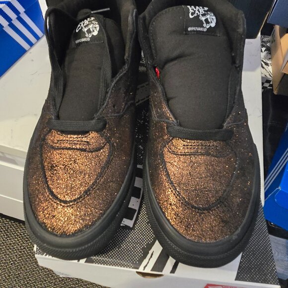 Vans Skate Half Cab Metallic Bronze VN0A2Z34B0Z Men's Size 12 Skate Shoes NEW - Picture 12 of 13